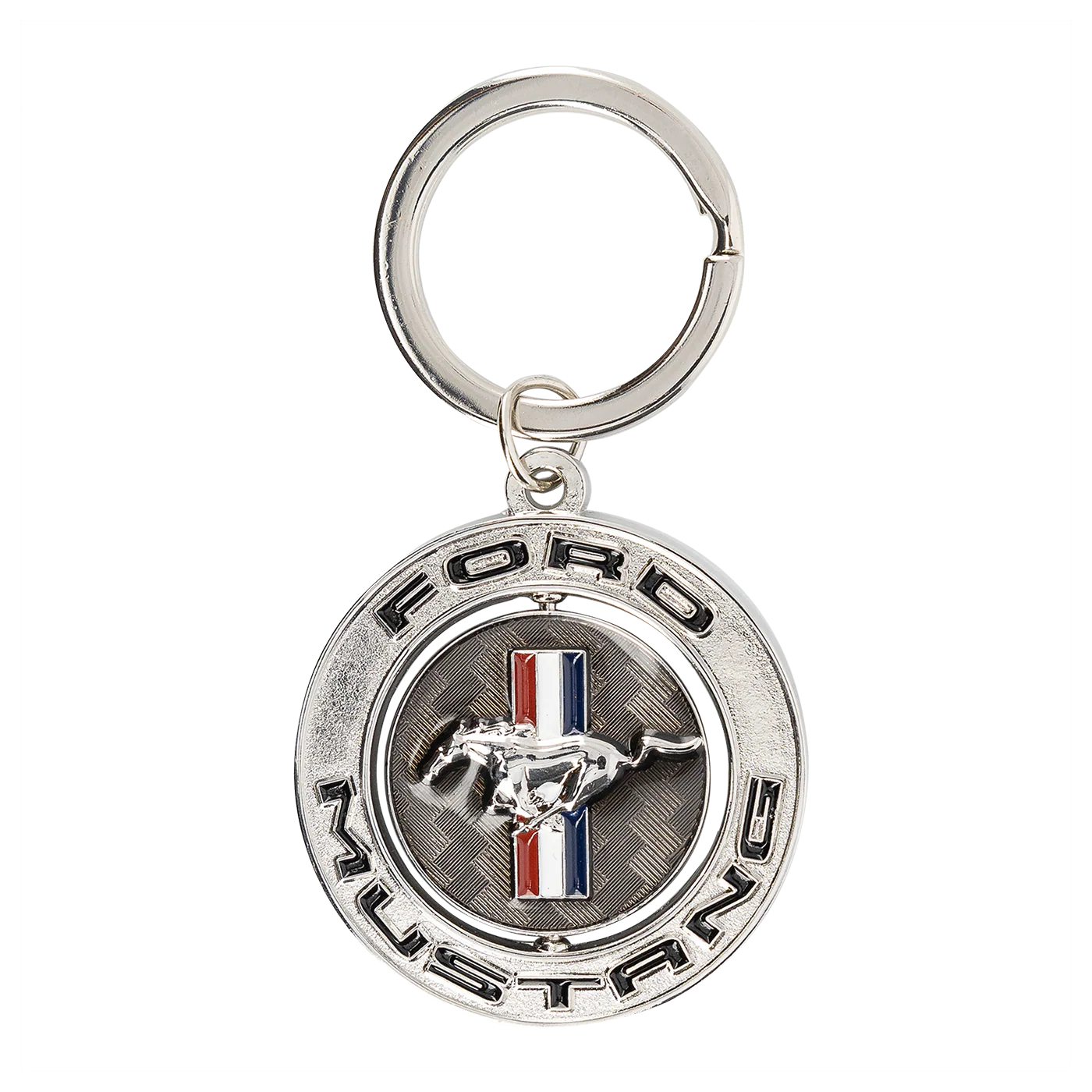 Ford Mustang Tribar Logo Spinner Keychain - Image 5