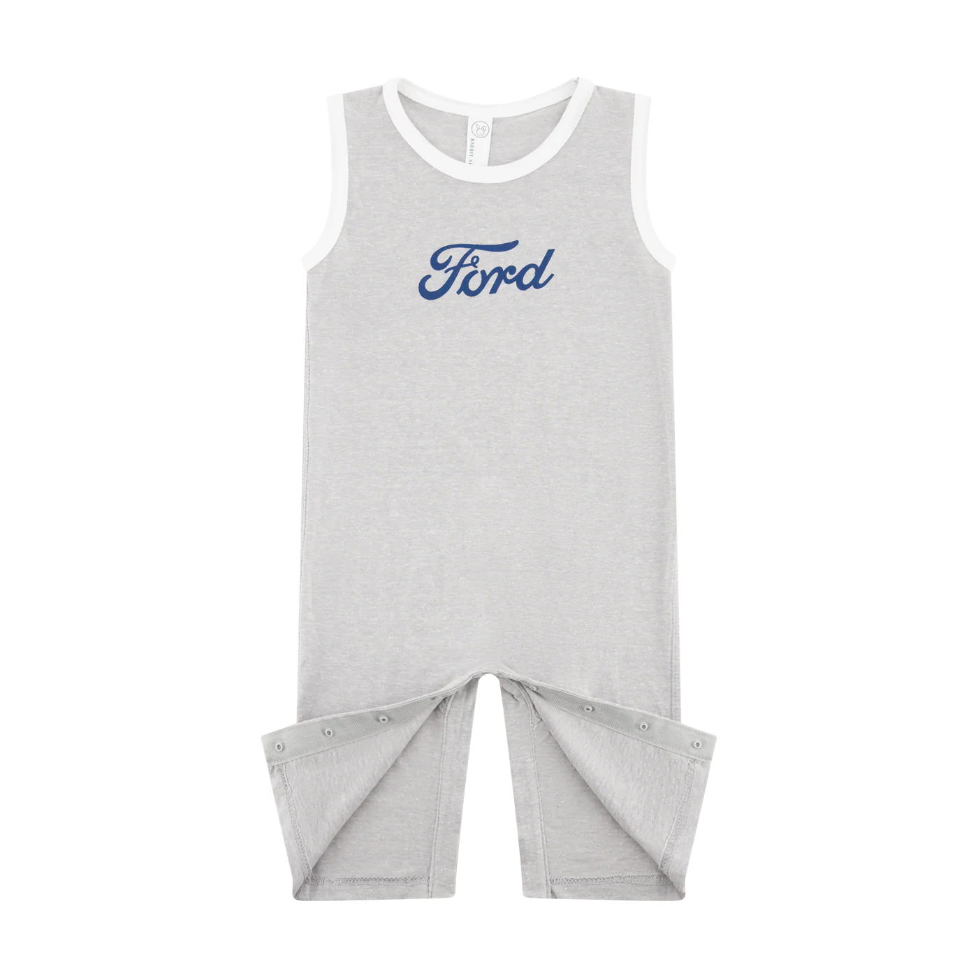 Ford Script Gray Tank Top Baby Romper - Image 2