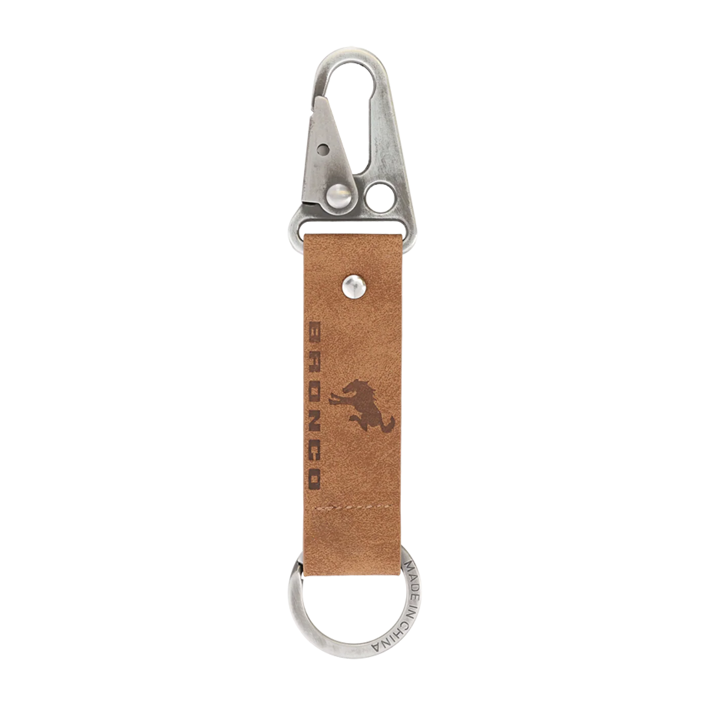 Ford Bronco Leather Carabiner Keychain - Image 5