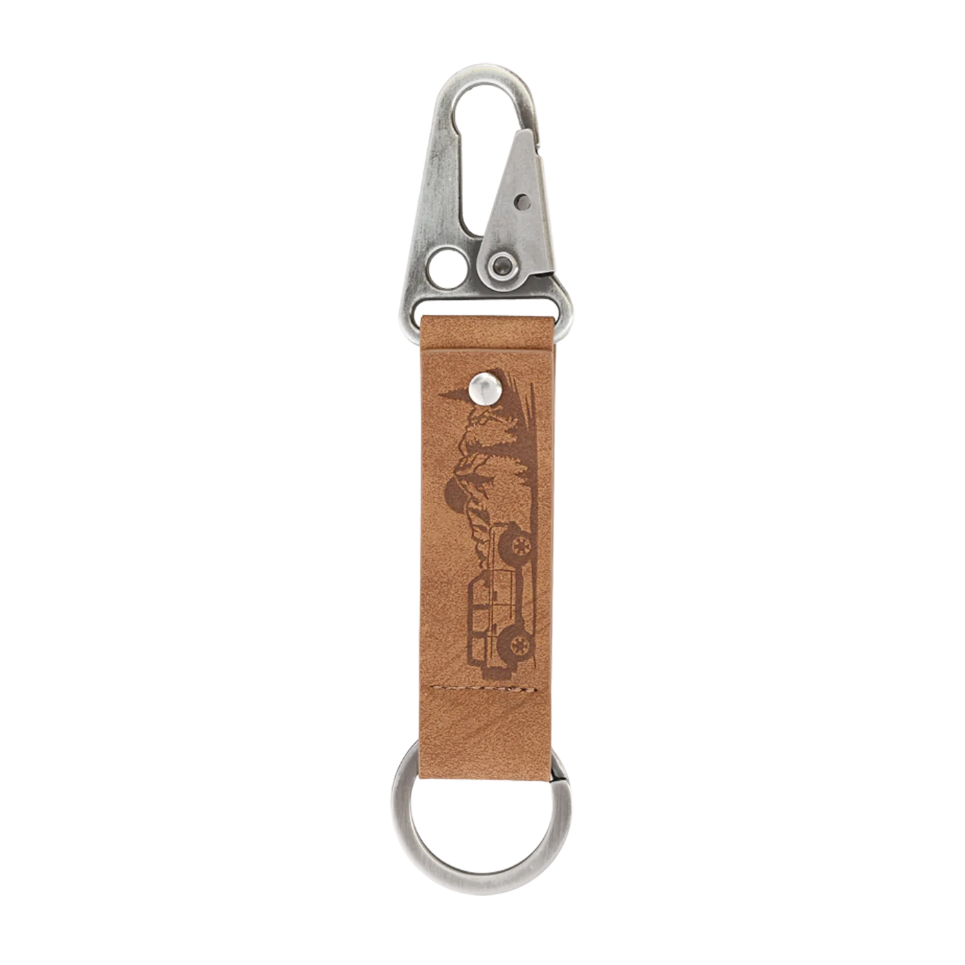 Ford Bronco Leather Carabiner Keychain - Image 7