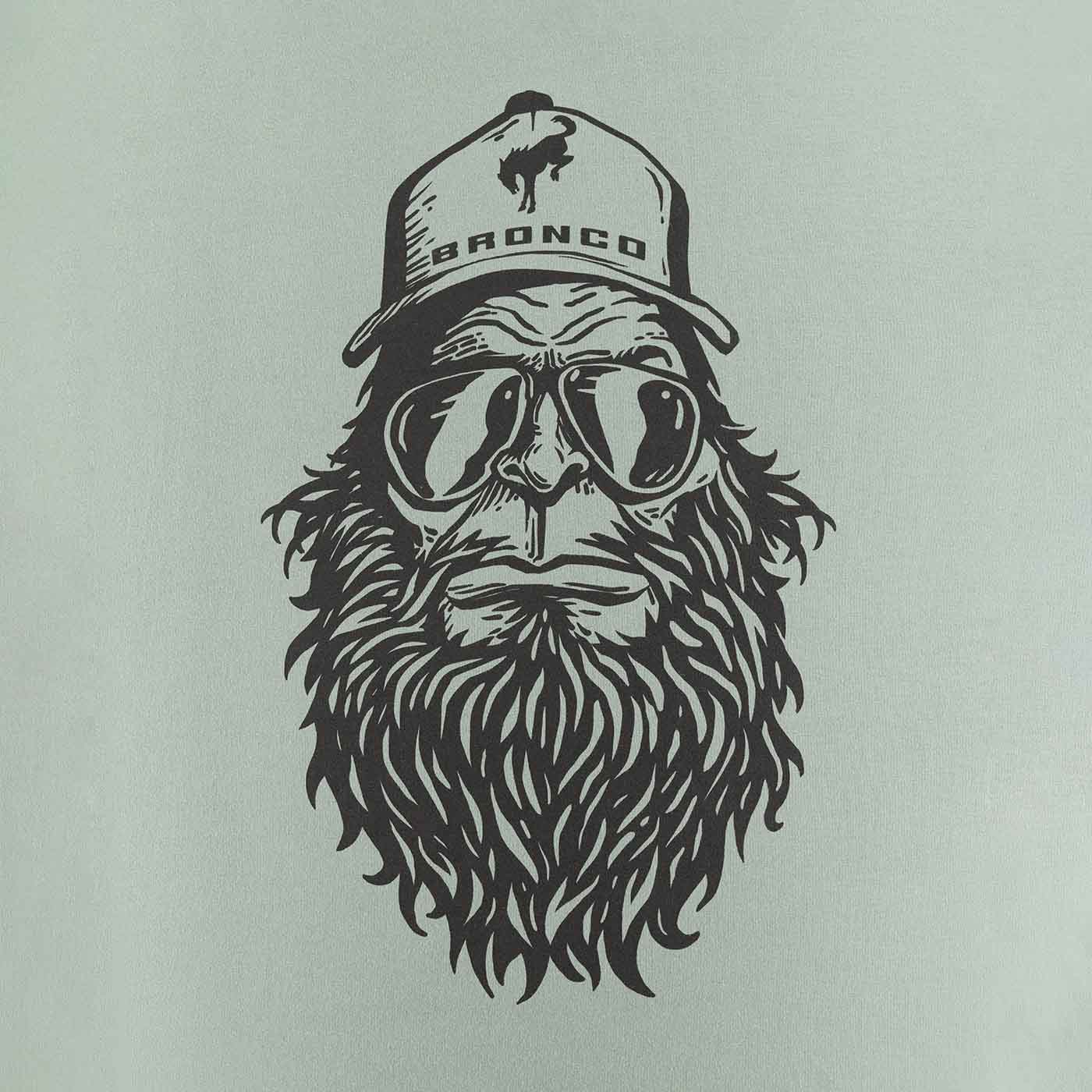 Ford Bronco Sasquatch Mens Light Green Short Sleeve T-Shirt - Image 5