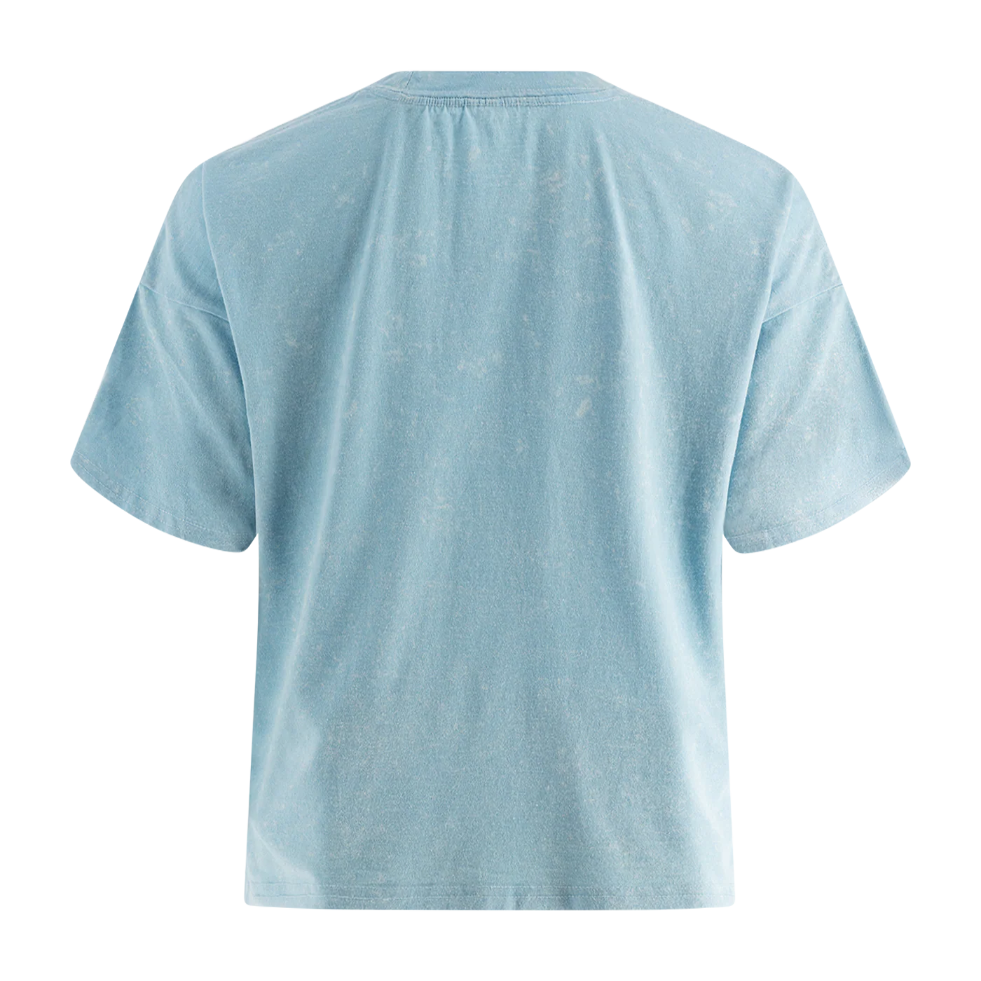 Ford Bronco Built Wild Womens Light Blue Cropped T-Shirt - Image 4