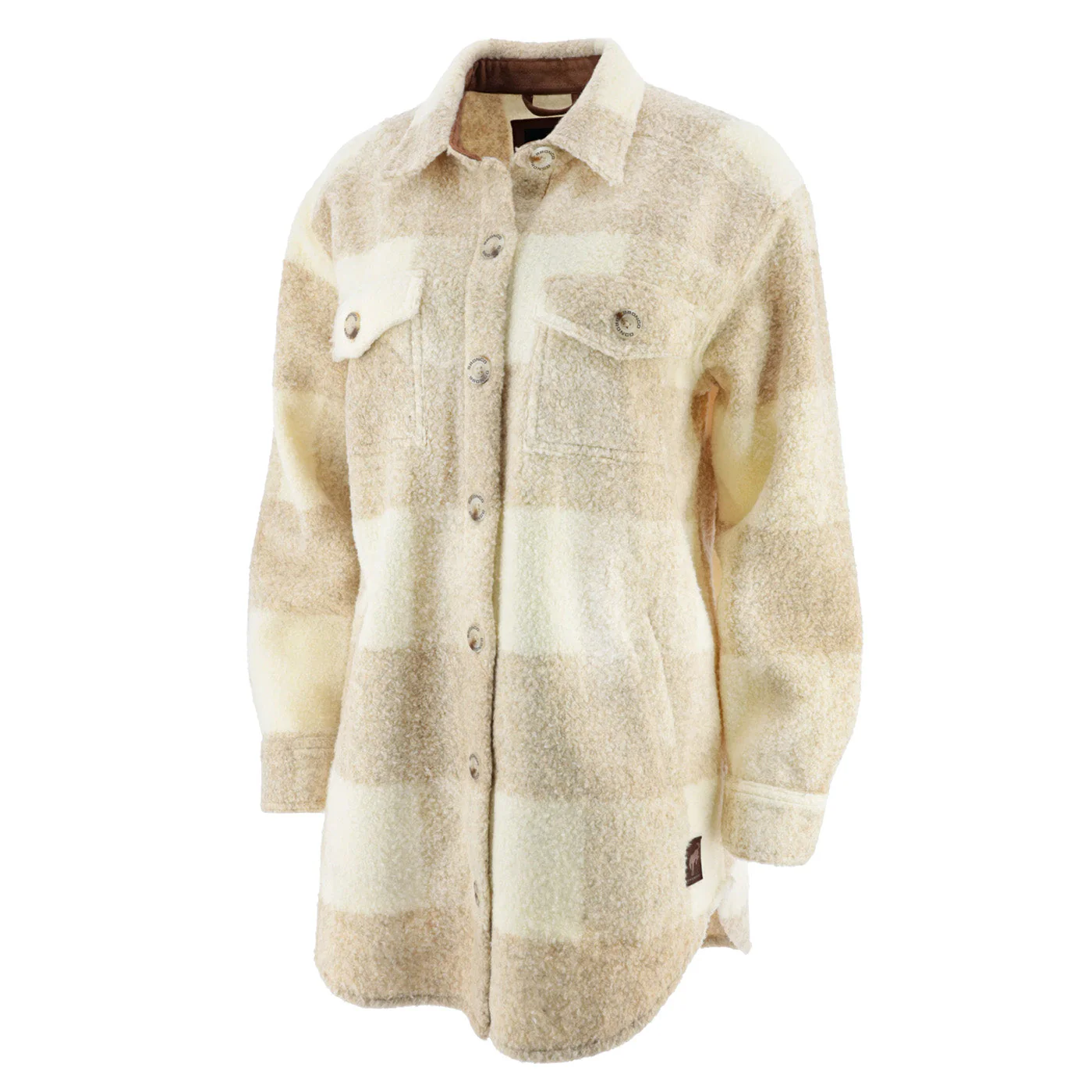 Ford Bronco Womens Plaid Button Up Shirt Jacket - Image 3