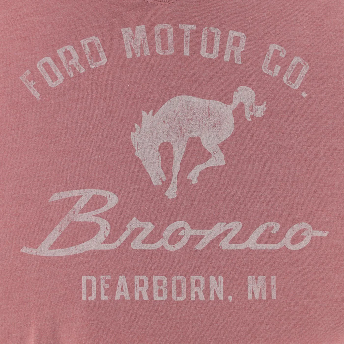 Ford Motor Co Bronco Womens Vintage V Neck T-Shirt - Image 6