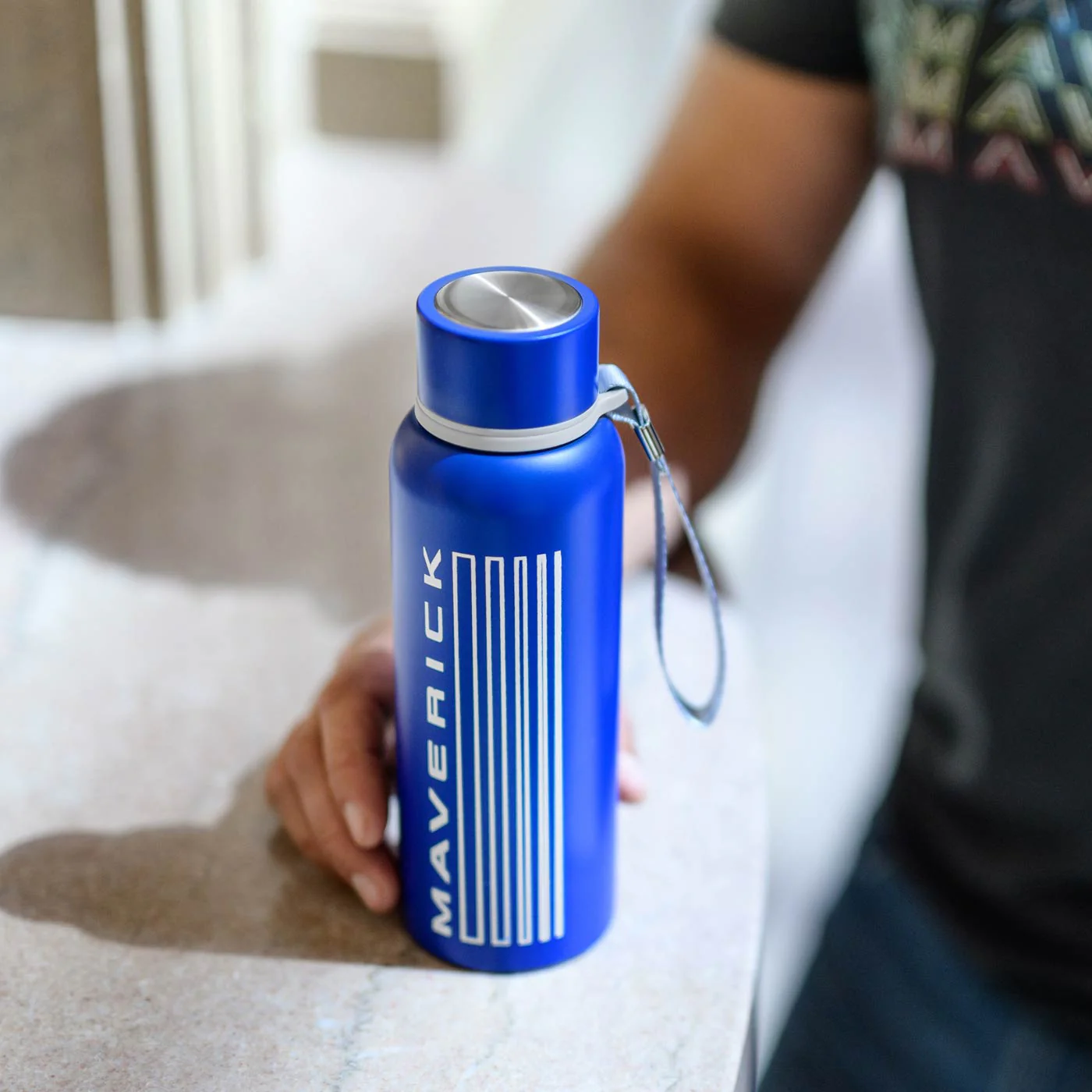 Ford Maverick Built Ford Tough 17oz Stainless Steel Water Bottle - Image 3