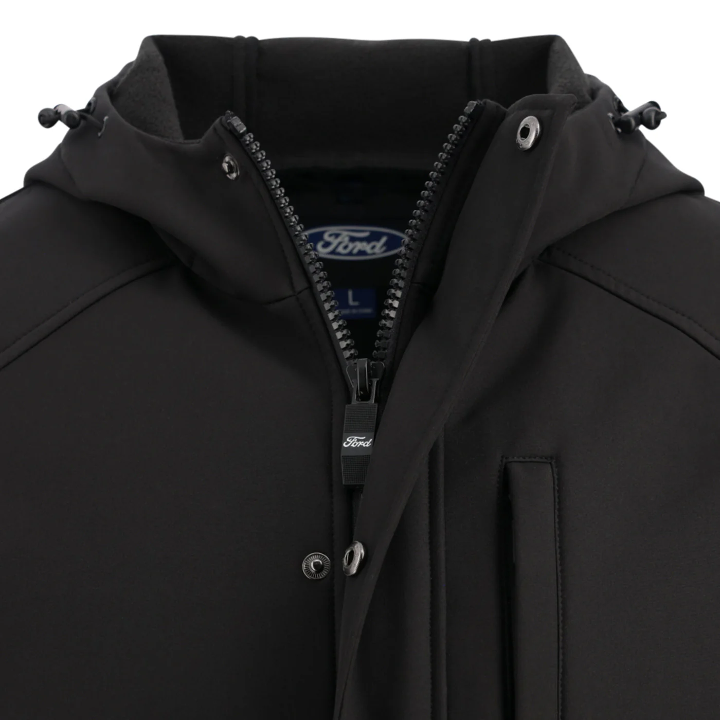 Ford Script Mens Hooded Softshell Fleece Jacket - Image 7