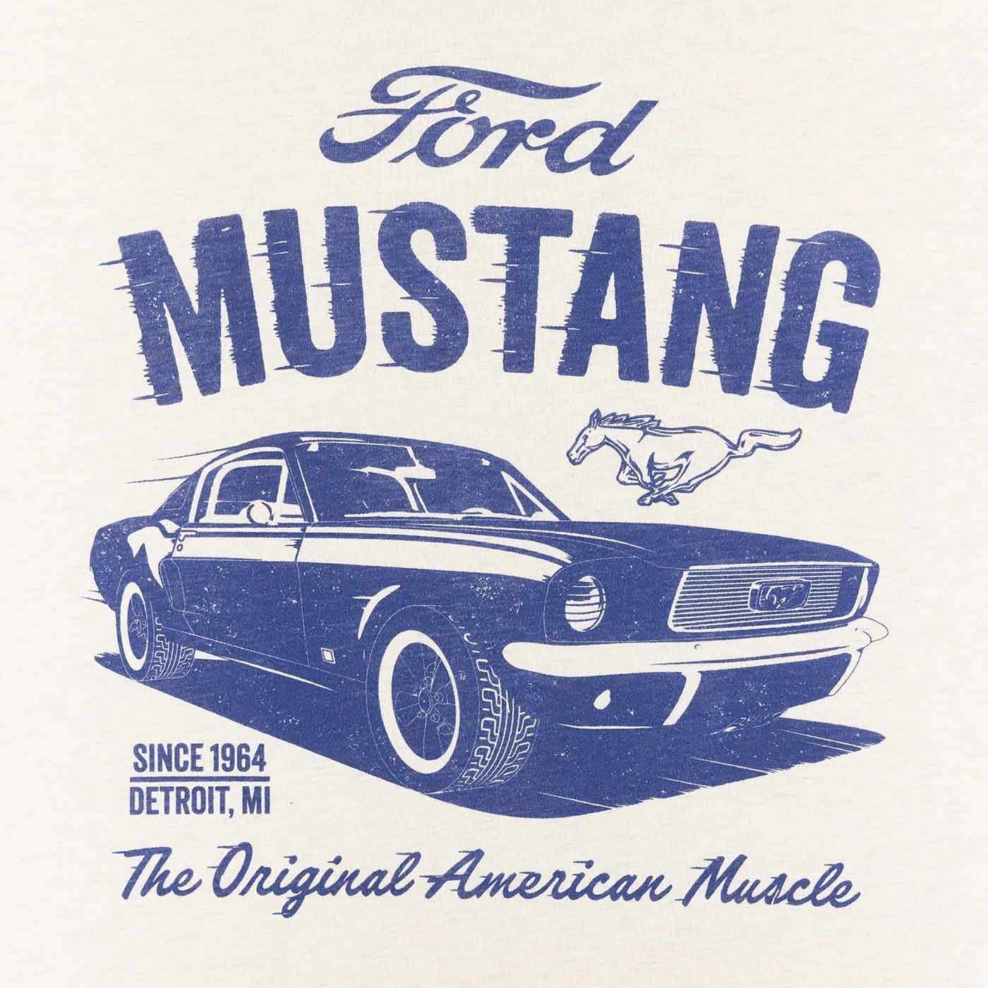 Ford Mustang Mens 1964 Original American Muscle T-Shirt - Image 3