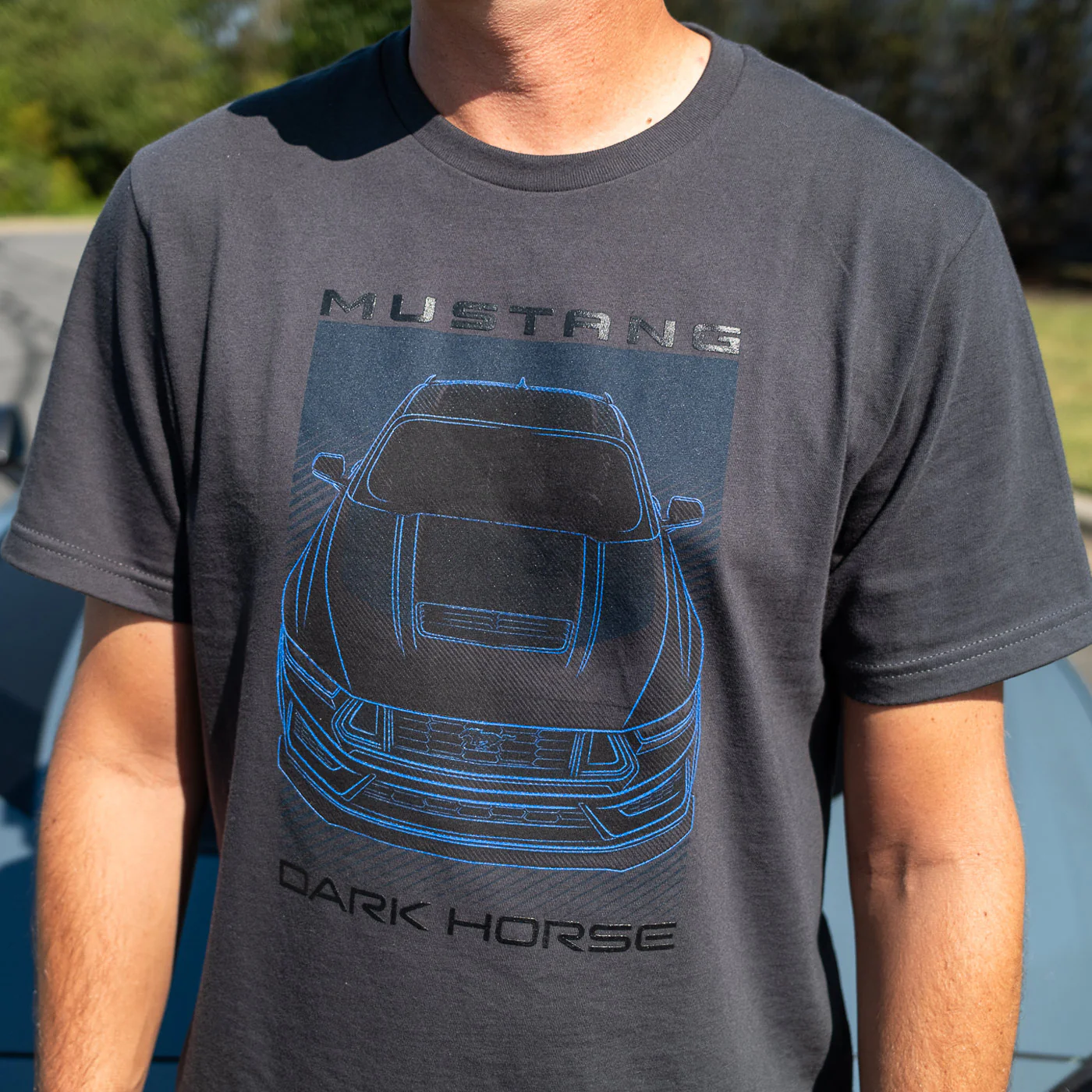 Ford Mustang Dark Horse Mens Graphic T-Shirt - Image 3