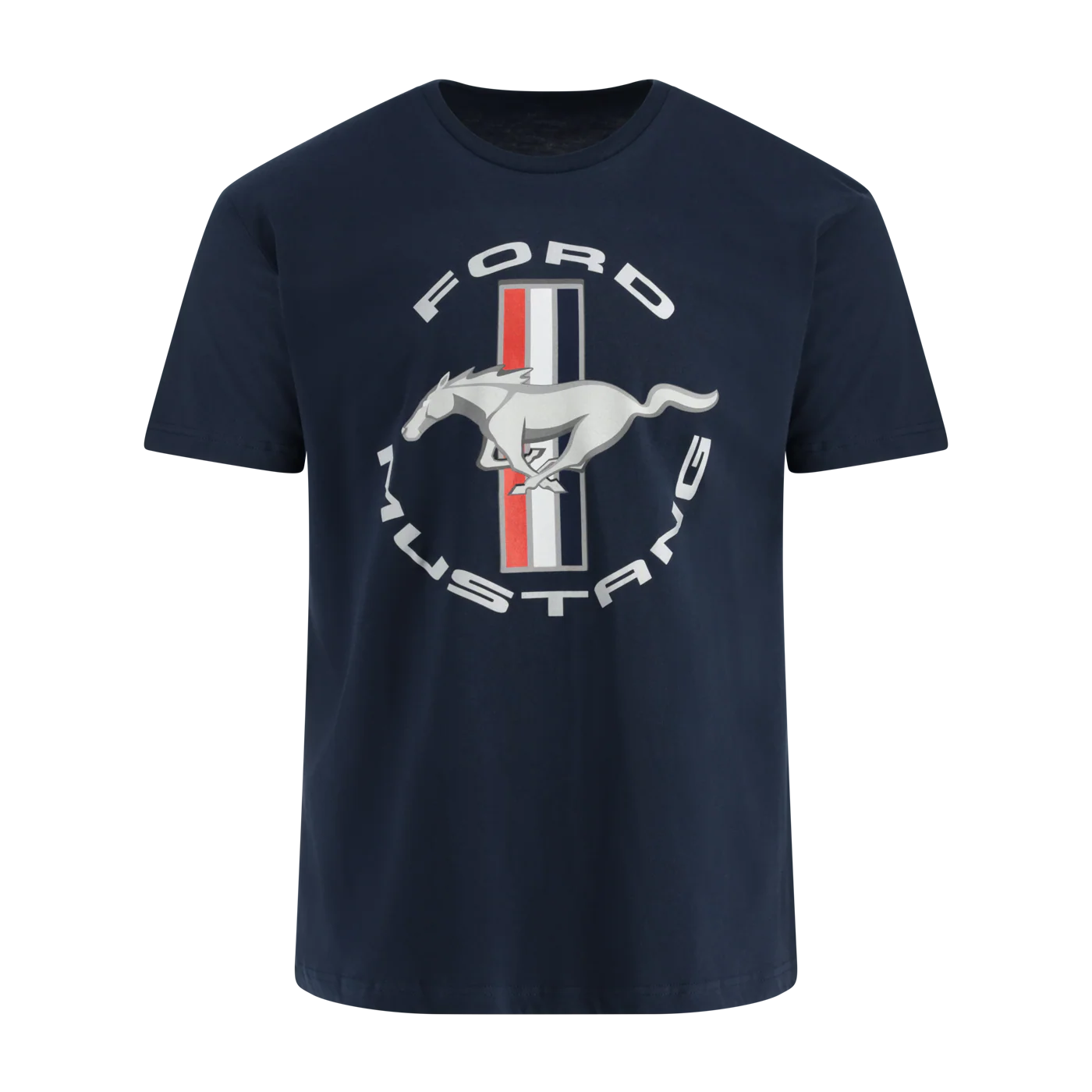 Ford Mustang Tribar Logo Mens Short Sleeve T-Shirt - Image 4