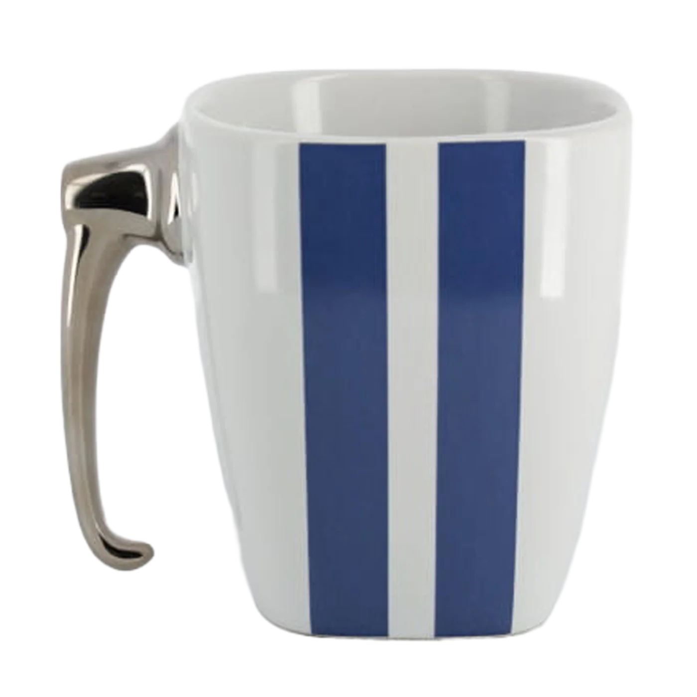 Ford Vintage Mustang 14oz Blue Striped Ceramic Mug - Image 3