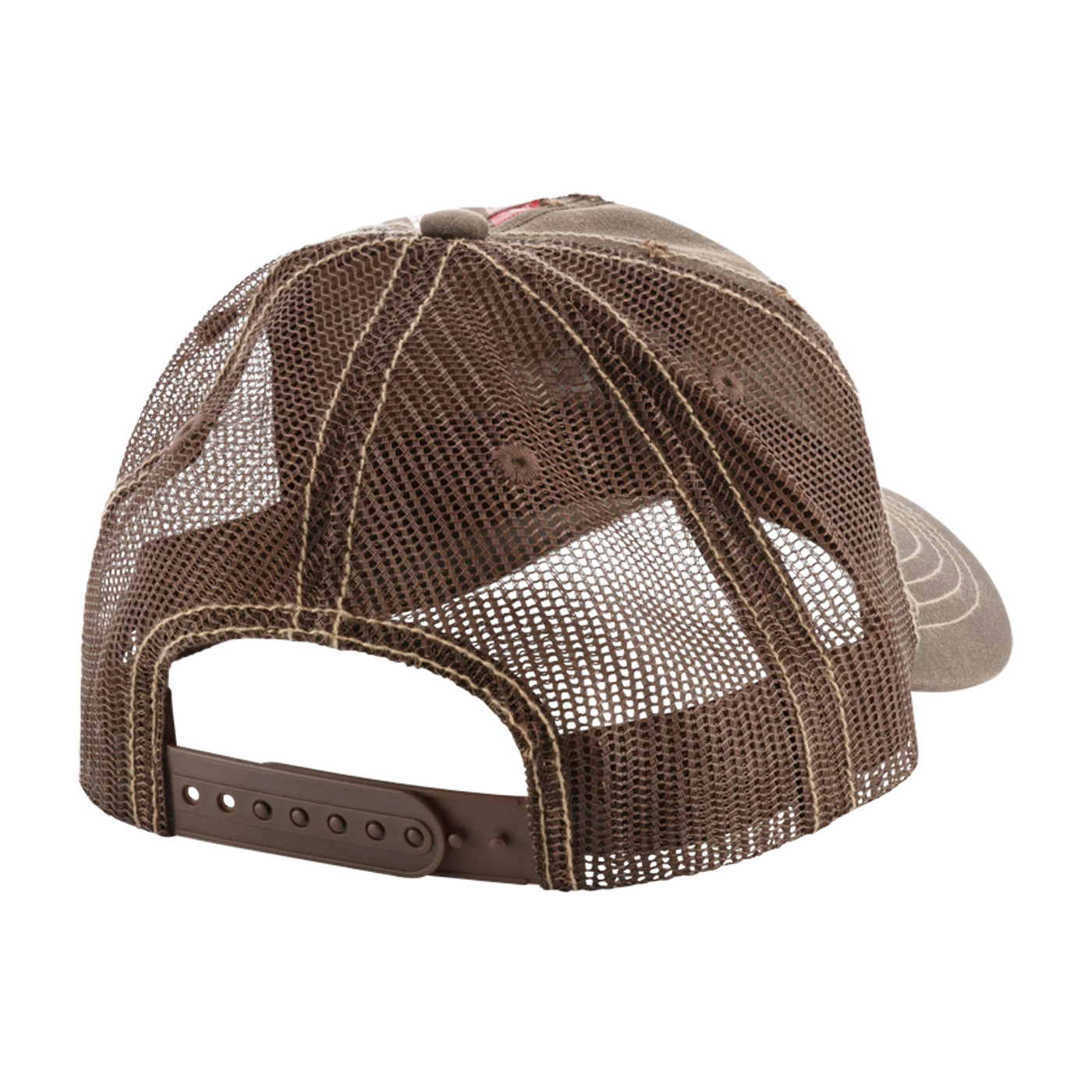 Ford Mustang Vintage Striped Distressed Snapback Hat - Image 3