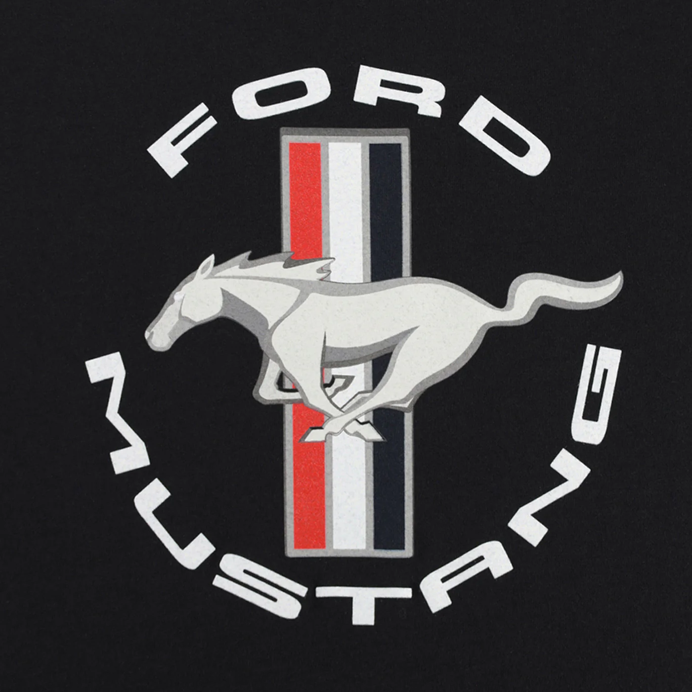 Ford Mustang Womens Tribar Logo Graphic T-Shirt - Image 5