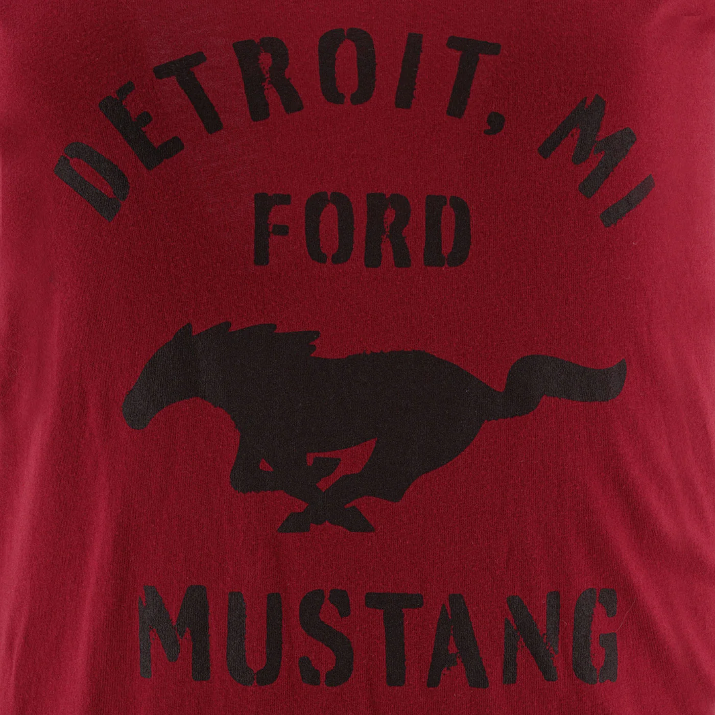 Ford Mustang Womens Vintage Logo V Neck T-Shirt - Image 5