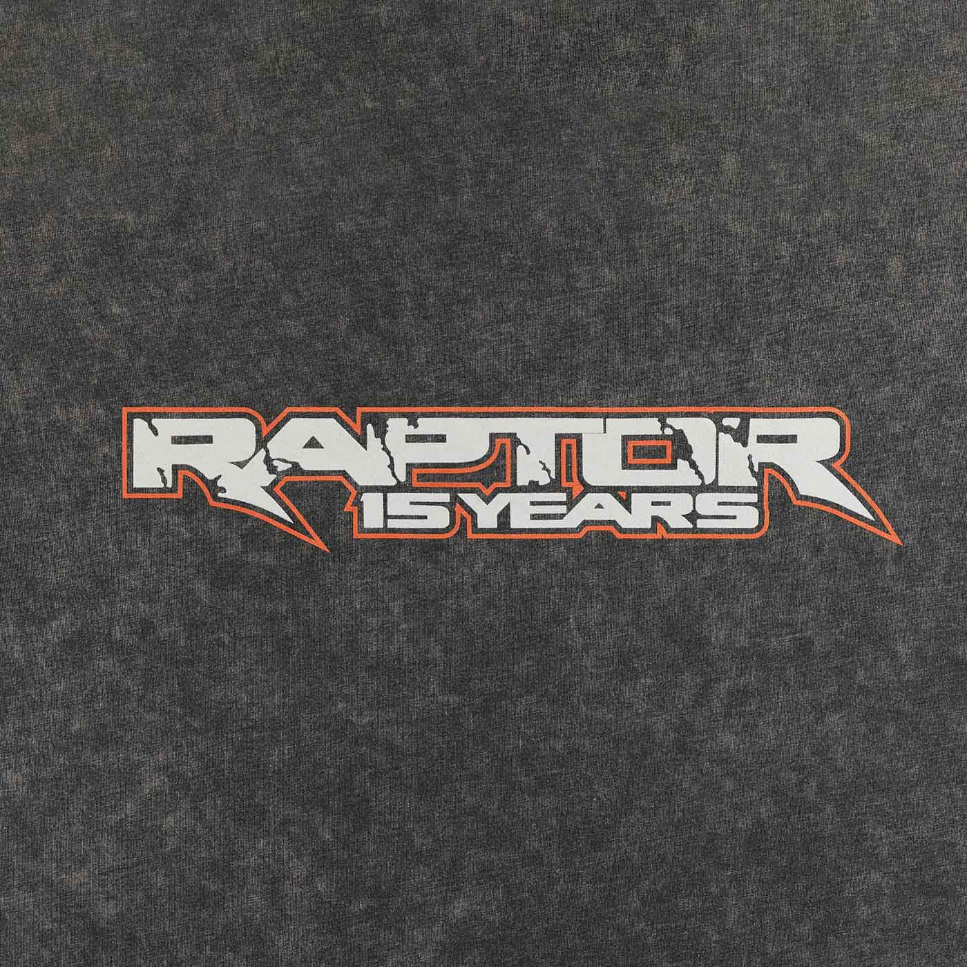 Ford Raptor Gray 15 Years of Raptor Short Sleeve T-Shirt - Image 4