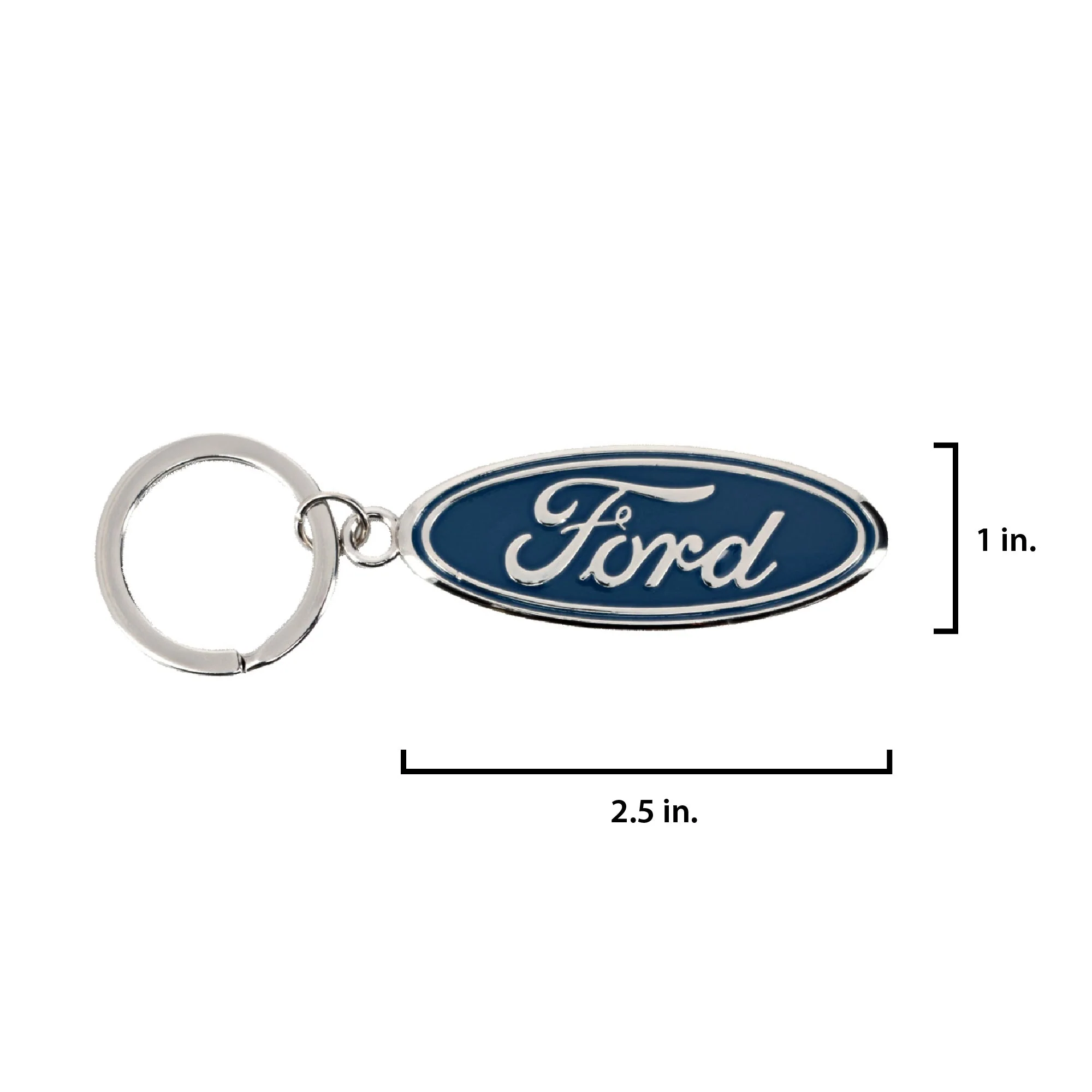Ford Oval Blue Enamel Keychain - Image 3