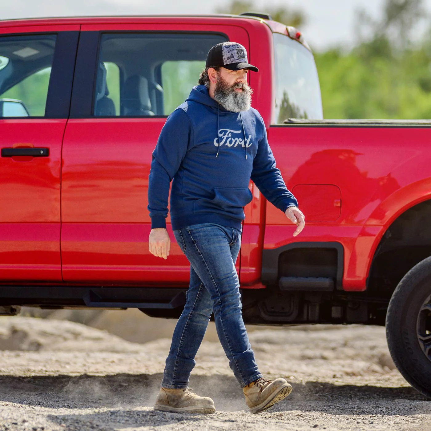 Ford Super Duty Navy Blue Hoodie - Image 3
