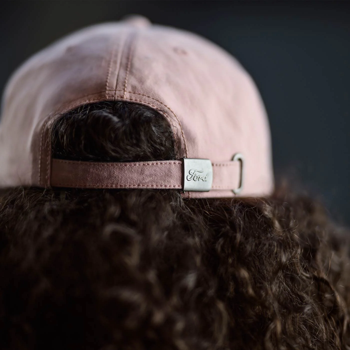 Ford Script Womens Pink Slide Back Hat - Image 3