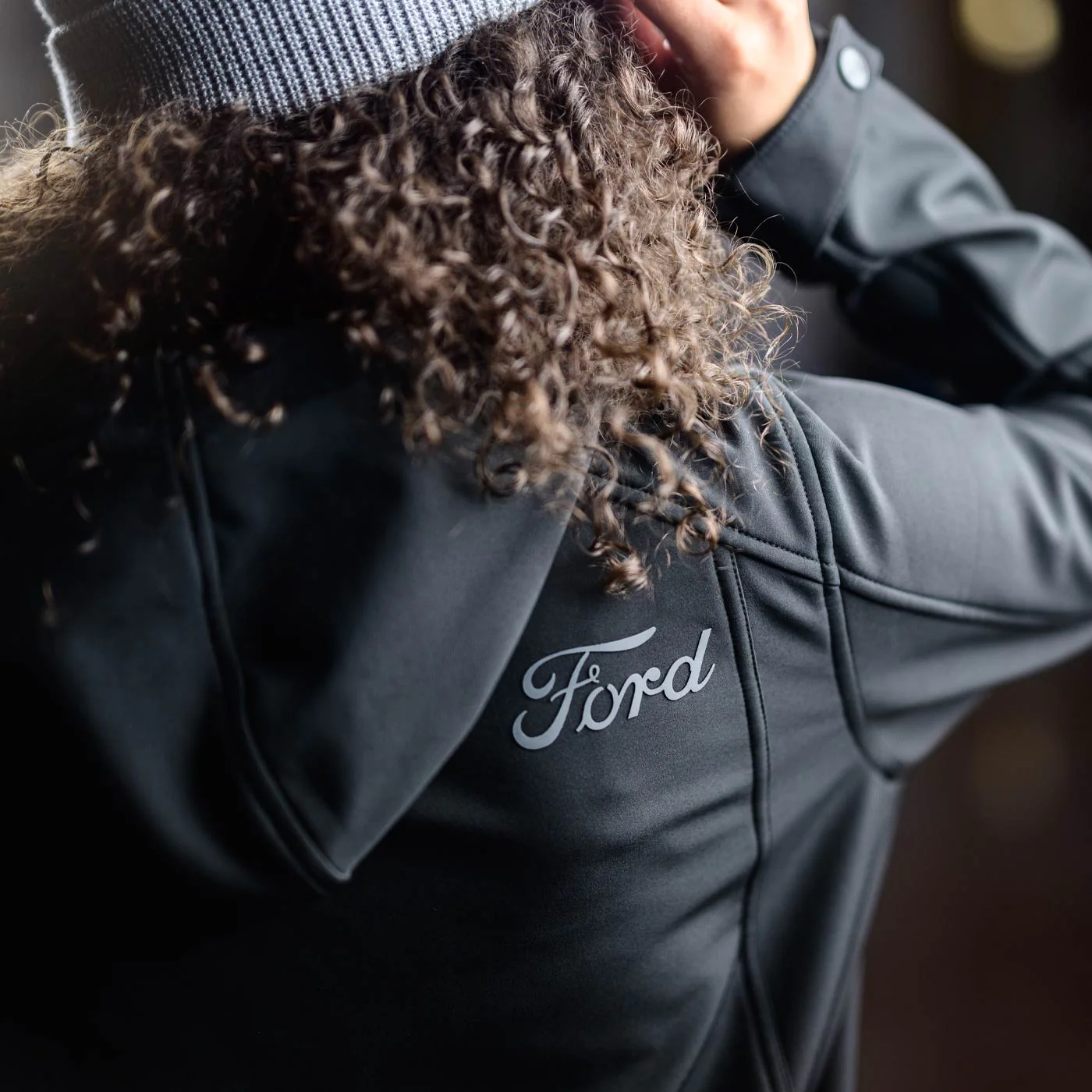Ford Womens Blackout Softshell Fleece Jacket - Image 3