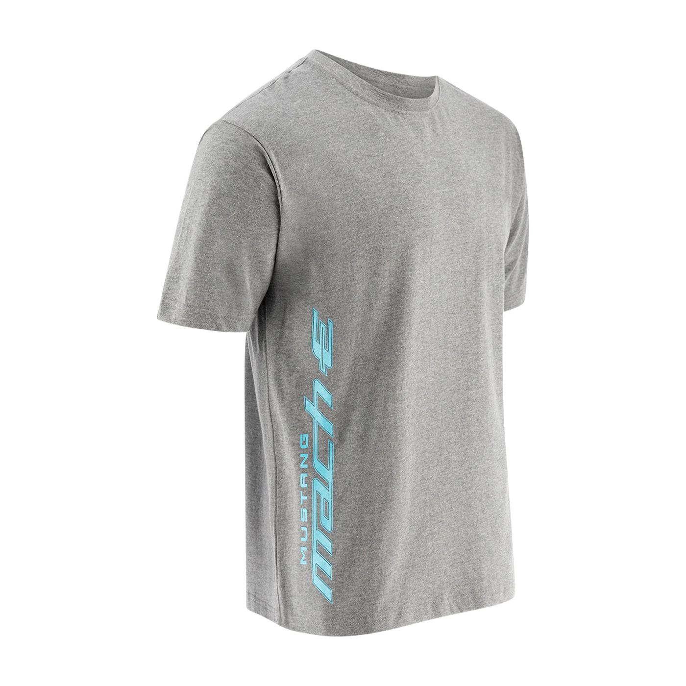 Ford Mustang Mach-E Mens Glow Ink Gray T-Shirt - Image 6