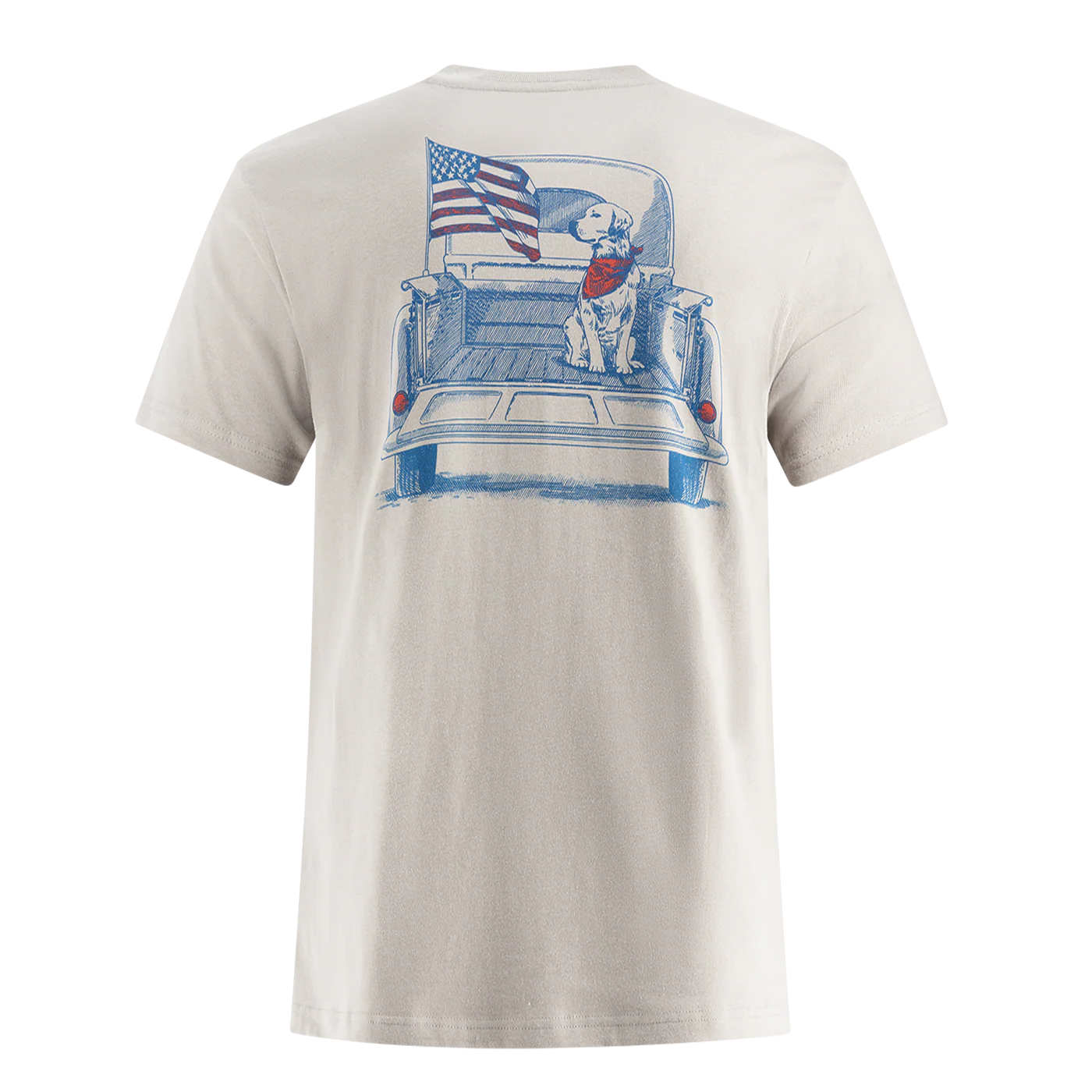 Ford Trucks Mens Americana Dog Graphic T-Shirt - Image 3